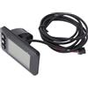 Plyisty Misuratore Display LCD per Bici, Pannello di Controllo Bici Elettrica con Connettore SM 5Y Impermeabile, Display velocità Batteria, Tachimetro Elettrica per Modifica