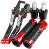 Generic Freni a Tamburo per Moto, Leve Freno e Frizione in Alluminio, manopole per Manubrio per BMW HP2 Sport 2008-2011, Leve con Serbatoio robuste