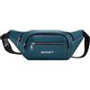 ZWEquipint Marsupio da uomo in nylon multi strato marsupio a tracolla sport grigio 36 x 5 x 13 cm (rosso)