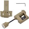 CZMYCBG Luce da Montare Sul Casco con Comando Touch a 5 Velocità, Luce di Segnalazione per Esterni a Basso Consumo Energetico e Luce Stroboscopica di Segnalazione per L'uso Notturno(Brown)
