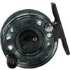 NexRen Mulinello da baitcasting in metallo composito con trascinamento per pesca a mosca e ghiaccio con manico ambidestro, converte canna da mano in canna da roccia, leggera, portatile, per acqua salata