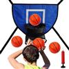 Generic Anello da basket per trampolino - Set di tavole posteriori Oxford in PVC Oxford 19 x 14 pollici | Supporto per trampolino con 4 mini palline, pompa inclusa, giochi interni ed esterni | Trampolino per
