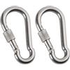 Wiffe 2 anelli in metallo gancio portachiavi moschettone portachiavi gancio a molla per borsa borsa hardware fibbie connettori