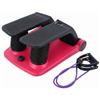Ronyme Fitness Stepper Machine Pedaliera Macchina Stepper Attrezzo Palestra Domestico con Meccanismo Ad E Elastici Integrati per Allenamento Controllato E Confortevole Adatto per Domestico, Rosso