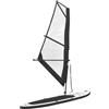 Xolmizyn Stand Up Paddle Board gonfiabile con vela, 330 cm, set completo con pompa, borsa per principianti, tempo libero, sport acquatici, verde e bianco