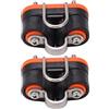 VBESTLIFE Bitta a Camma per Corda da 3-12 Mm, Cuscinetto a Sfera per Ingresso Barca a Vela con Ritenzione Progressiva dei Denti, Passacavo Marino a Sgancio Rapido per Gommone Kayak, Nylon Leggero in