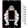 Generic Baseball Backstop With Strike Zone - Oxford Cloth 122 x 183 cm | Rete per bersaglio per batting gage bersaglio | Softball Net Saver, Hitting Practice Training Screen | Per allenamento pratico
