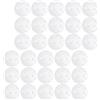 Healvian Palline da Golf e Leggere 48 Pezzi da Allenamento in Plastica Bianco con 26 Fori, Riutilizzabili e Protezione Mobili per Pratica in Cortile