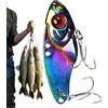 Generic Esche da pesca per pesce persico | Esche da pesca in metallo con gancio | Per esterni su laghi, fiumi, kayak, riva, trota, vivere, pesce gatto