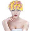 Generico Cuffia da Nuoto Donna Fiore 3d, Leggera e Traspirante in Nylon, per Vacanze Estive e Piscina, Stile alla Moda e Confortevole per Chioma Lunghi