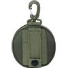 Faticenic Custodia da cintura con clip Custodia portachiavi in nylon Borsa portamonete rotonda da uomo con cerniera Mini portamonete portatile da esterno per sport da viaggio, uso domestico