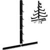 TECKZOON Supporto a parete per sbarra trazioni e cavi, con porta accessori, per palestra domestica, organizzatore salvaspazio, per accessori cavi, bande elastiche, corde per saltare, attrezzature fitness