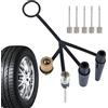 Generic Adattatore per valvola per bicicletta,4 connettore compressore aria artiglio | Adattatore per valvola bici | Per casa officina palestra anello da nuoto basket vita quotidiana gruppo viaggi lunga