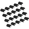 GETAJGHSD 30 Pezzi Clip Antiscivolo per Gambe di Sedia e Sgabello in Pp Nero, a Forma di U, Facile Installazione, Riduzione Rumore e Vibrazioni, Protezione per Pavimenti