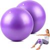 Silkmin 2 Pezzi Palla Pilates 20-25 cm, Palla Yoga Piccola Fitness Antiscivolo