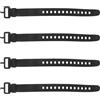 POPETPOP Cinghie Regolabili 4 Pezzi per Scarponi da Sci Nero in TPU 32x2,4cm con Fibbia a Rilascio Rapido per Snowboard e Snowshoeing Uomo e Principianti