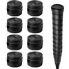 EVBOTGEE 8 impugnature per racchette da tennis, antiscivolo, con overgrip antiscivolo, per tennis, badminton, squash e golf, in poliuretano che assorbe il sudore, 110 x 2,5 cm