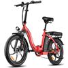Antgooat FAFREES F20 - Bicicletta elettrica pieghevole (Rosso)