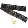 TOVINANNA Borsa per Spade Giapponesi in Seta Nera Vintage con Nappina, Custodia Elegante per Proteggere e Trasportare Spade e Oggetti Lunghi