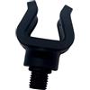 Kfwfuaee Testa di riposo per canna da pesca inferiore, culla curva in ABS con base filettata per supporto per canna da pesca, uso hardware per pesca alla carpa, supporto curvo con base filettata, supporto in