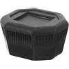 Generico Accessori Copertura Terminale Manico Racchetta Tennis in Plastica Nero Design Ergonomico per Giocatori di Tennis