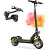 TODIMART D8 Monopattino Elettrico Adulto Pieghevole,Autonomia 75-80km,Pendolarismo, Ammortizzatori Molla,500W, Batteria 18AH, 25km/h Max, Freni Disco Anteriori Posteriori, 10 Pneumatici Off-Road