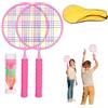 Generisch Set di racchette da badminton per bambini, leggere, per bambini di 3-7 anni, allenamento sportivo, attività all'aperto, giochi sul prato, tempo libero in famiglia, scuola, lezioni sportive, fitness
