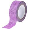 PANFHGFG Nastro Decorativo Glitterato Adesivo per Cerchi Decorativi per Ginnastica Ritmica Nastro Impermeabile Viola per Fai da Te, Confezione per diario proiettili Marrone