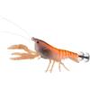 Helilyco Esca da pesca per gamberi con lampada sostituibile per calamari, polpi, seppie, gamberetti a affondamento lento, doppio gancio per ombrello, attrezzatura da pesca in mare notturno, colore arancione