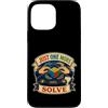 Jimbeels Custodia per iPhone 13 Pro Max JUST ONE MORE SOLVE Speedcubing Pratica Cubo