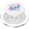 UGR Grafica gotica Flash del tatuaggio del teschio di rosa PopSockets PopGrip per MagSafe