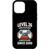 Level 26 Unlocked Awesome Since 2000 Custodia per iPhone 12 Pro Max Livello 26 sbloccato fantastico dal 2000