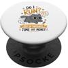 Funny Sassy Attitude Designs Gatto sarcastico esaurito di pazienza Umorismo ufficio PopSockets PopGrip Adesivo
