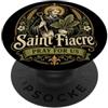 Happy Catholics San Fiacro Patrono dei Giardinieri Cattolico Giardino Irlandese PopSockets PopGrip Adesivo