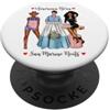Darling Dogz Nato afroamericano e patrimonio delle radici di San Marino PopSockets PopGrip Adesivo