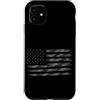 American Flag Camo Patriotic Military Gr Custodia per iPhone 11 Bandiera militare militare americana grigia mimetica americana patriottica