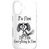 Funny Meme Shirts and Gifts for Men Wome Custodia per iPhone 17 Va bene, sto bene, va tutto bene, divertente meme sui cani