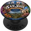 Happy Destiny San Jose CA California USA Silicon Valley Hub Cuore PopSockets PopGrip Adesivo