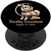 Souvenir for Astronomy Travelers Totality Groenlandia Dog Eclipse PopSockets PopGrip Adesivo