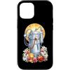 Catholiccore Catholic Core Aesthetic Got Custodia per iPhone 12/12 Pro Dialisi Tech Nephrology Coquette Catholic Floral Heart