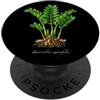 The Botany Bureau ZZ Illustrazione vegetale Zamioculcas zamiifolia PopSockets PopGrip Adesivo