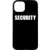 SECURITY Sicherheitsdienst Bekleidung Mi Custodia per iPhone 15 Plus Stampa su fronte e retro di Security Security Guard Service