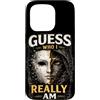 Guess Who I Really Am Hidden Identity Gr Custodia per iPhone 15 Pro Maglietta estetica scura vintage con maschera Guess Who I Really Am