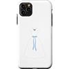 Elegant Nuptial Wear Custodia per iPhone 11 Pro Max Celebrazione classica della fascia blu dell'abito da sposa bianco