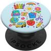 Back To School Supplies Kawaii Student T Simpatico pastello Apple Pencil Teacher Kid che torna a scuola PopSockets PopGrip Adesivo
