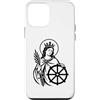 Regali di Santi Cattolici & Co. Custodia per iPhone 12 mini Simbolo cattolico di Santa Caterina d'Alessandria