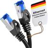 KabelDirekt - 1,5m - Câble Ethernet, Câble Réseau, RJ45/LAN, disponible en 0,25-30m (10Gbps, Vitesse de fibre optique pour les réseaux Gigabit, commutateur, routeur, modem, noir/argent)