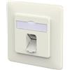 METZ CONNECT E-DAT C6A LSA++ - Barattolo a 1 porta, UP, bianco puro
