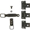 Alberts 308179 Set di accessori per barra di sicurezza per persiane a libro in acciaio piatto | nero galvanizzato
