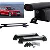 G3 Barre Portatutto Acciaio G3 Roma per Audi A4 Avant anno 2021 + Portasci 4 paia